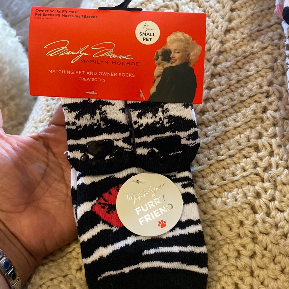 Marilyn Monroe Matching Pet & Owner Socks for Small Pet